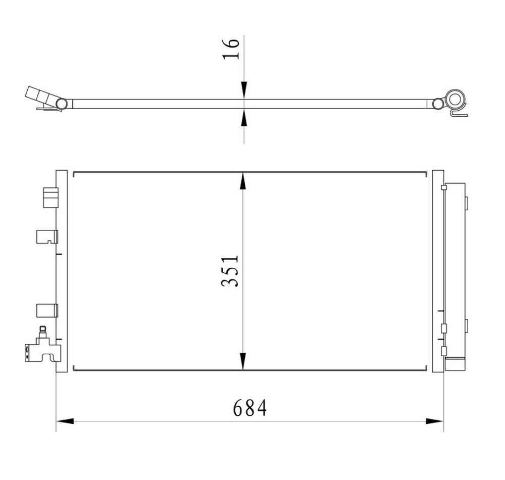 Kular - 86100-KLR - Condenser, air conditioning