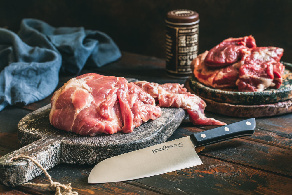 Нож кухонный Сантоку 17.5см Samura Harakiri SHR-0095B/A