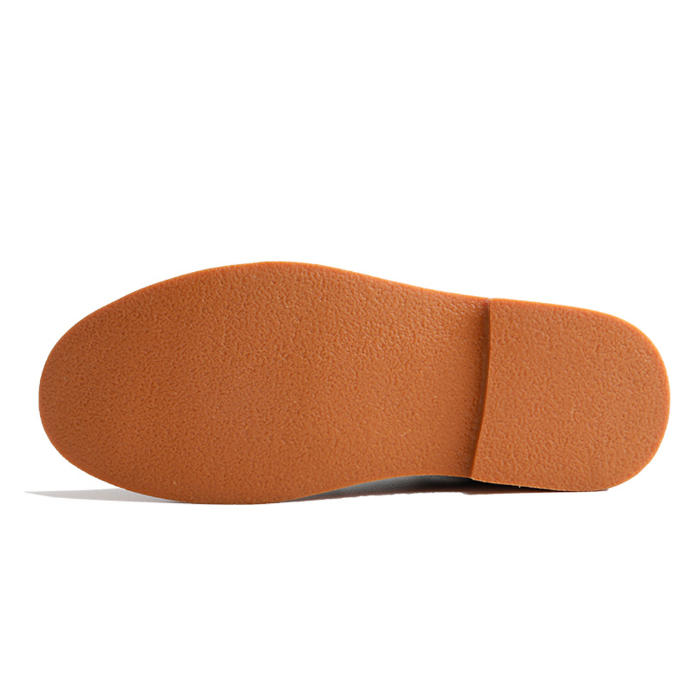 MR.A British Style Crew Chelsea Boots Men"s Yellow Brown