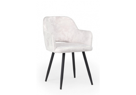 Стул на металлокаркасе Woodville Эолин 360 светло-бежевый (simple 011), черный, ножки черные