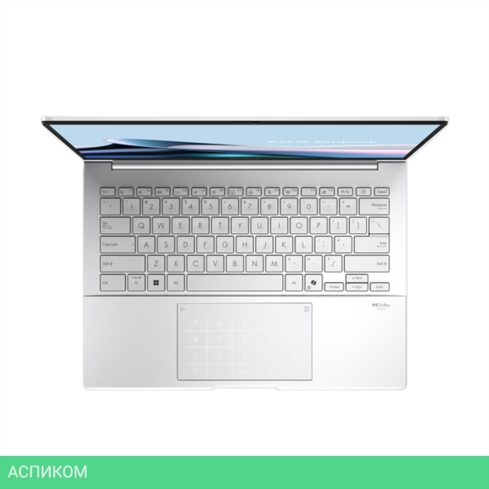 Ноутбук ASUS Zenbook 14 UX3405CA-QL573 Foggy Silver (90NB14W4-M00UF0)