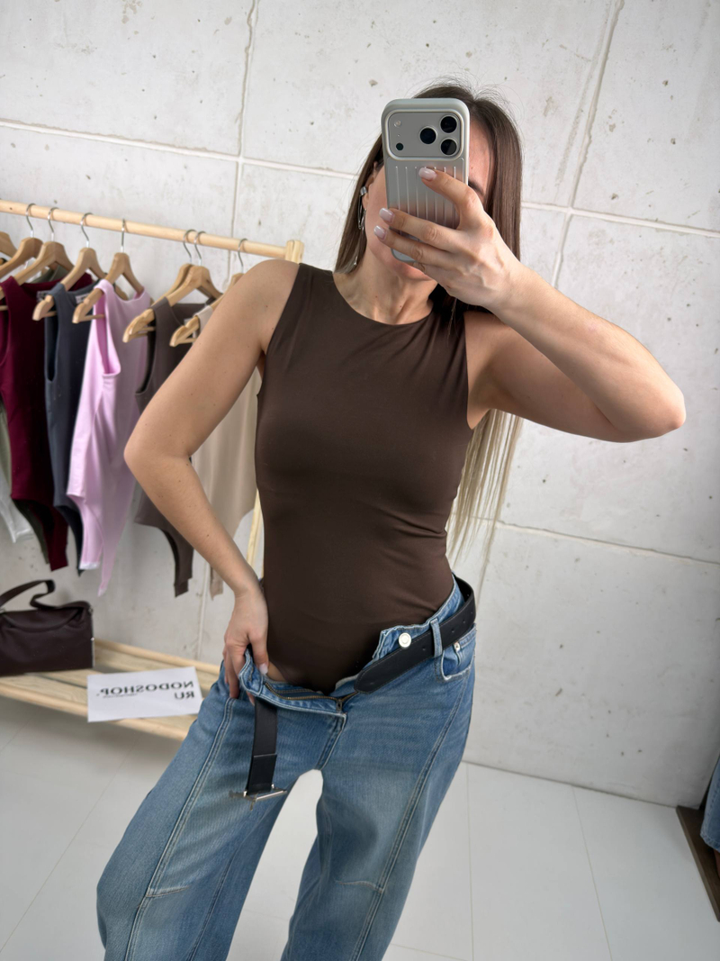 Боди женское арт. 032 цвет "шоколадный"