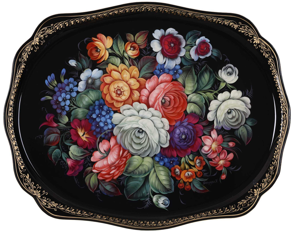 Zhostovo metal tray A31D2802252