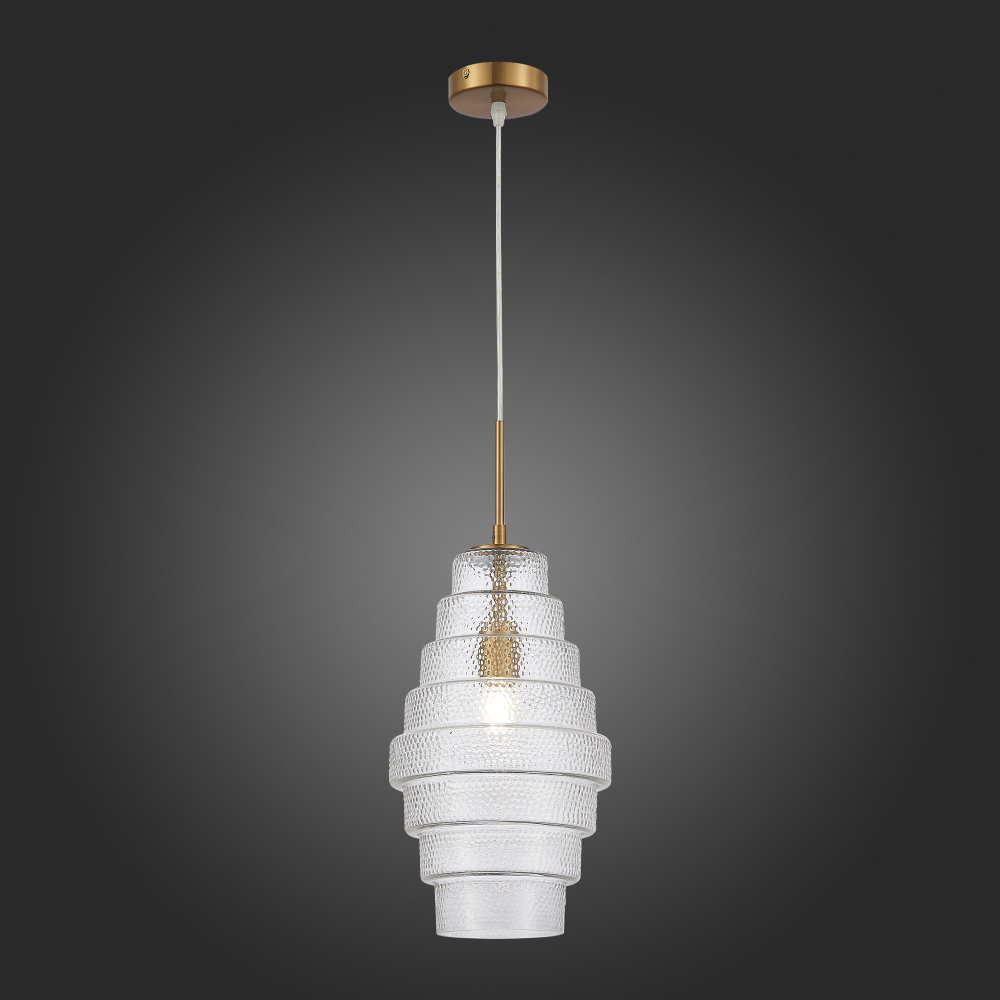 SL1001.213.01 Подвес ST-Luce Латунь/Прозрачный E27 1*40W