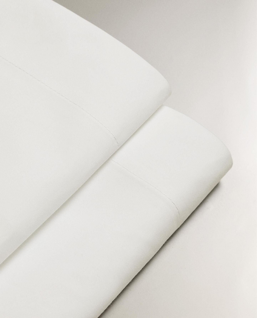 Zara Home - Простыня из ситца (500 нитей), белый, 160x280 см