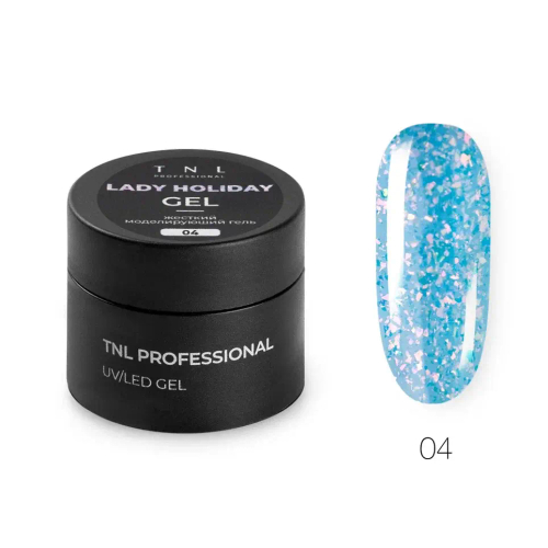 Жесткий гель для наращивания TNL Lady Holiday №04, 15 мл