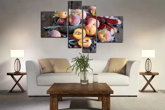 Модульная картина " Сочный персик "