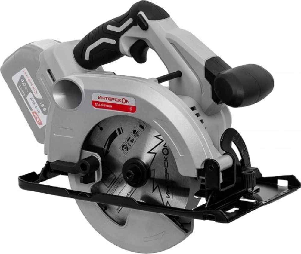 Пила циркулярная аккумуляторная ИНТЕРСКОЛ ДПА-165/18ВМ 762.4.1.70