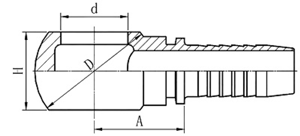 Фитинг DN 10 BANJO 1/2