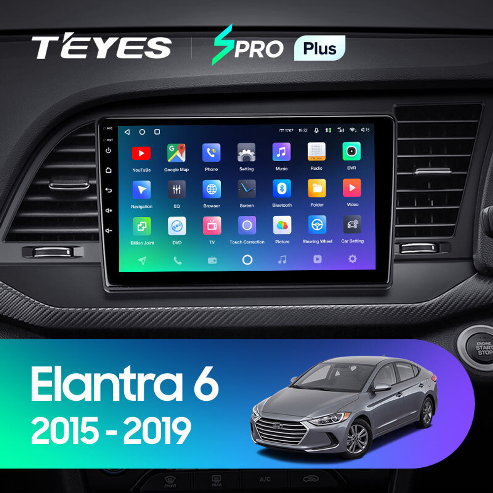 Teyes SPRO Plus 9" для Hyundai Elantra 6 2015-2019 (прав)