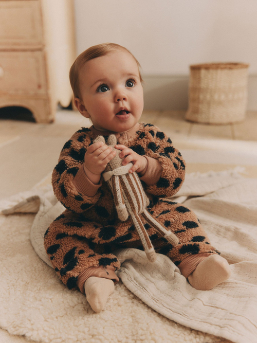 Комбинезон флисовый для малышей Next N77-677, Коричневый