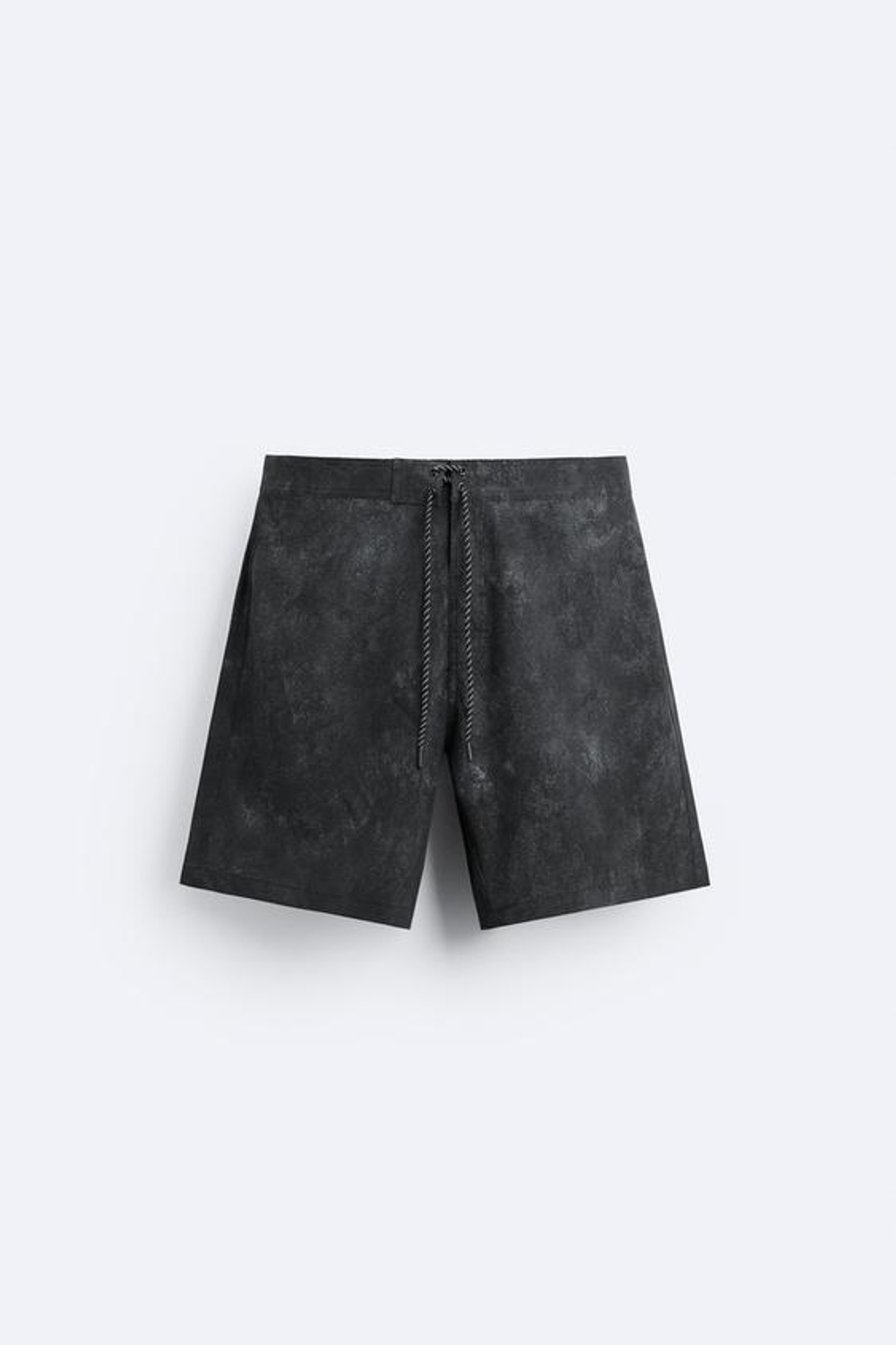 ZARA ДЛИННЫЕ ПЛАВКИ С ПРИНТОМ В ВИДЕ БРЫЗГ, ЧЕРНЫЙ