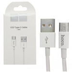 Кабель HOCO X23 Type-C-Type-C 3A 1м TPE White