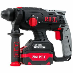 Аккумуляторный перфоратор бесщеточный PIT PBH20H-22B/1 (20В,1,8Дж,3-х реж,бур 22мм,1акб Li-Ion 4Ач, ЗУ 3А,кейс)