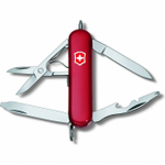 Нож-брелок Victorinox Classic Midnite Manager, 58 мм, 10 функций, красный