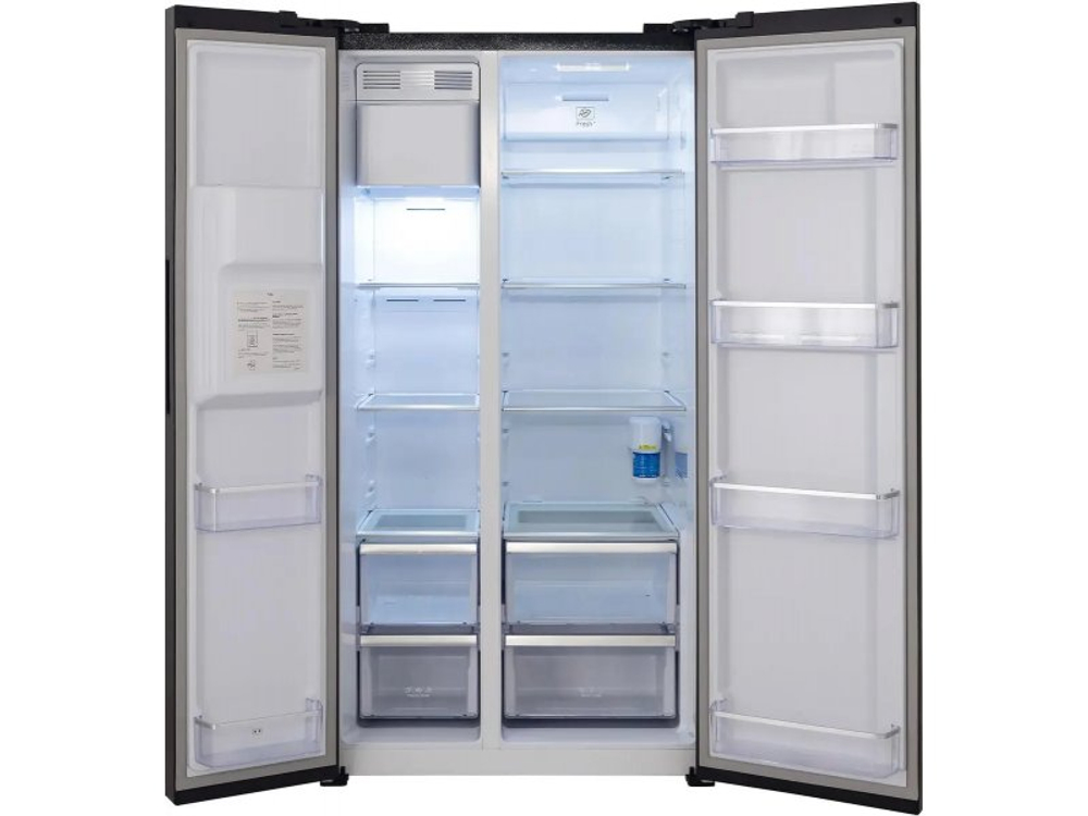 Холодильник Hiberg RFS-650DX NFGB черный