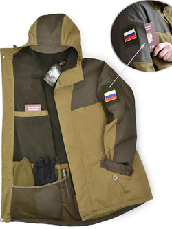 Костюм Барс Горка-3М Флис (Темный хаки, Исландия)