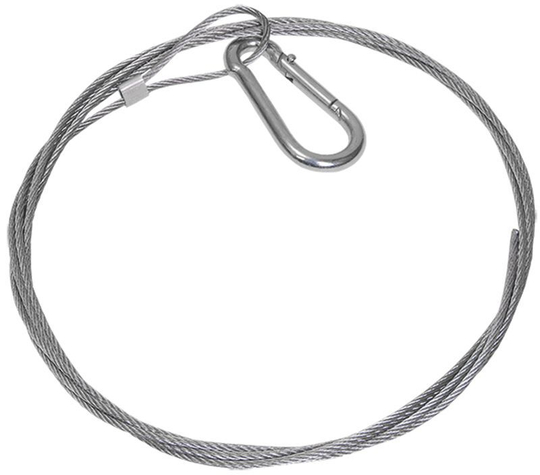 Трос стальной с карабином 10м IEK