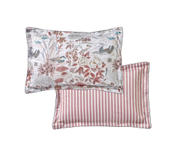 Постельное белье 2 спальное евро Blanc des Vosges Water Garden розовое