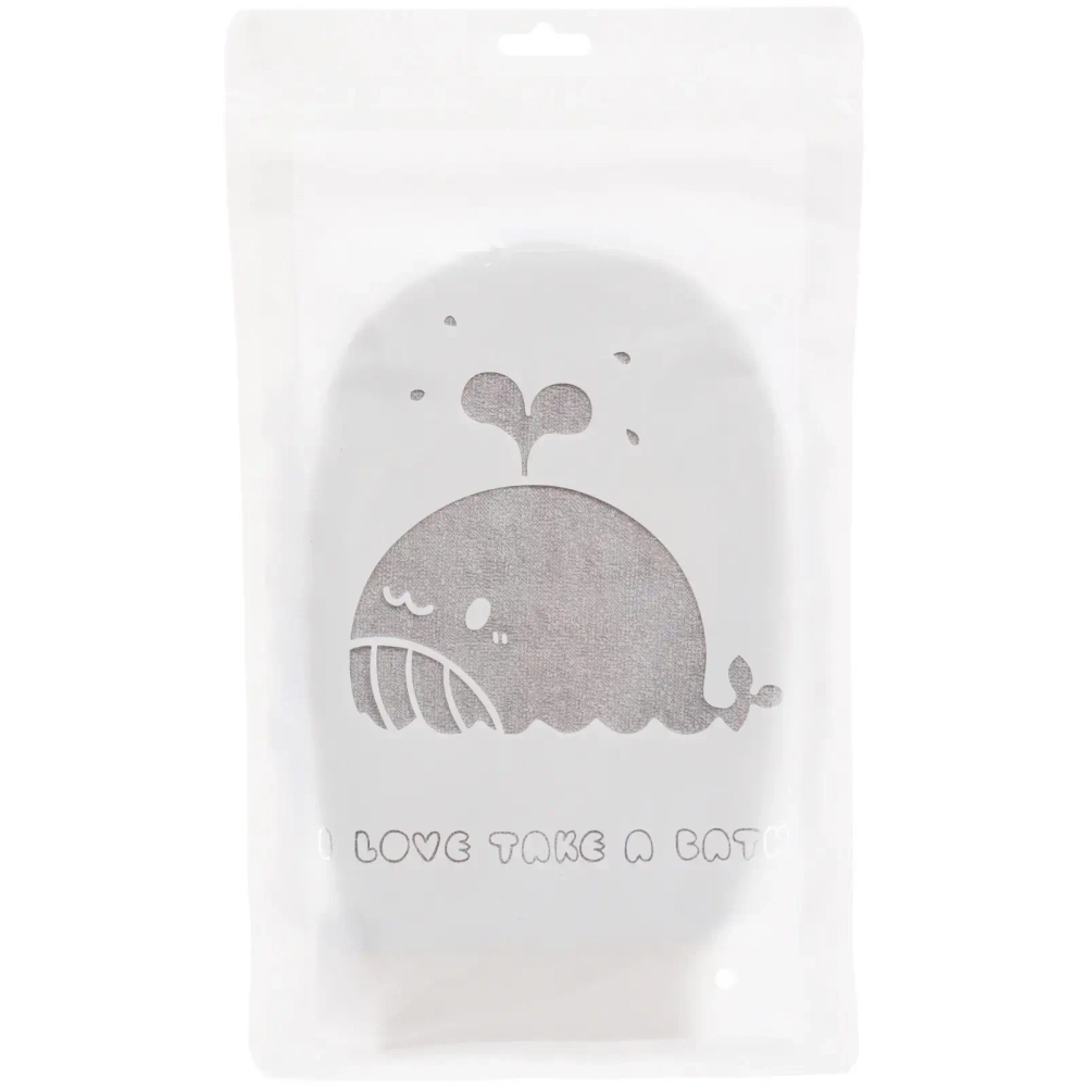 Мочалка-варежка для тела детская «MIR KRASOK», космонавт Джоник, цвет как на фото, 23*15см, (ZIP пакет)