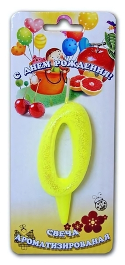 Свеча тортовая аромат. цифры-мармеладки 0