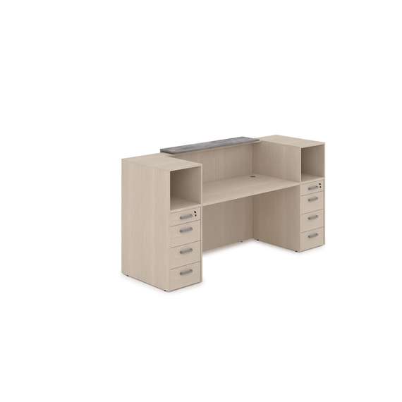 1КРТ-ДС.004 Комплект Ресепшн с фартуком ЛДСП (2232*763*1161) (без подсветки)