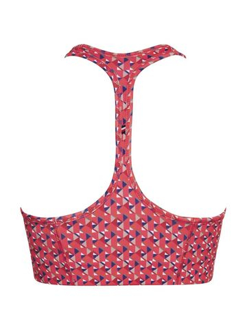 ТОП теннисный Tommy Hilfiger Mid Intensity AOP Racer Bra - Розовый