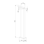 Ландшафтный светодиодный светильник Sensor IP54 1542 TECHNO LED черный
