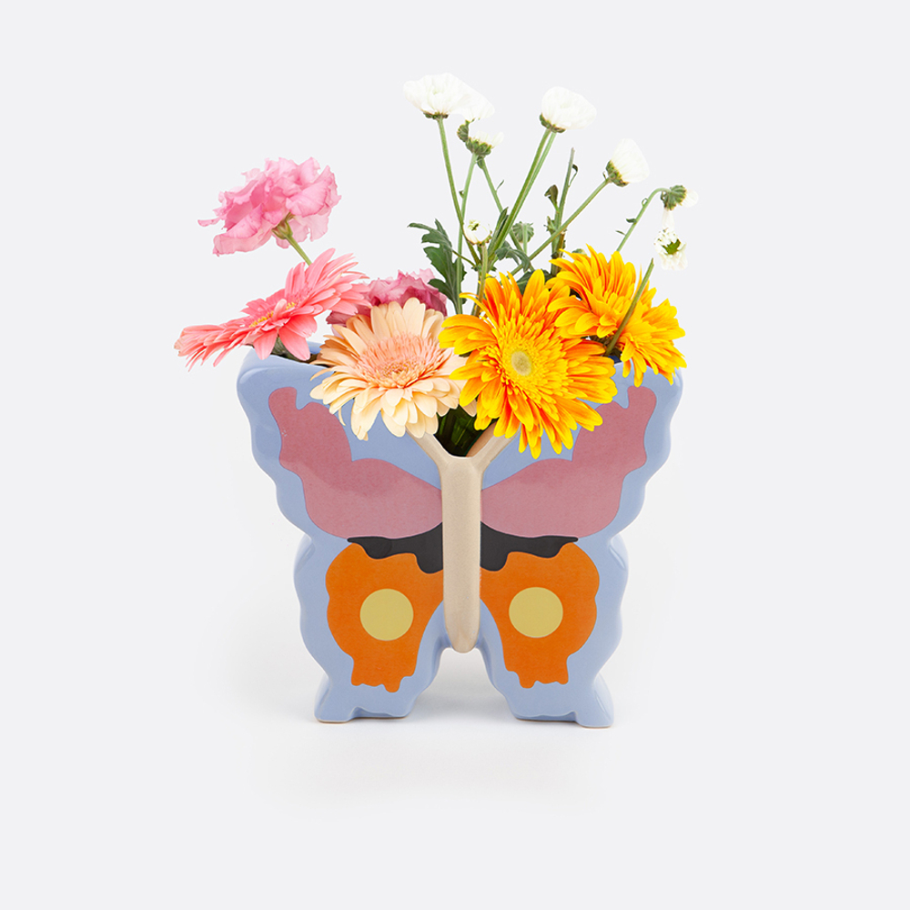 Ваза woodland, butterfly, 20 см