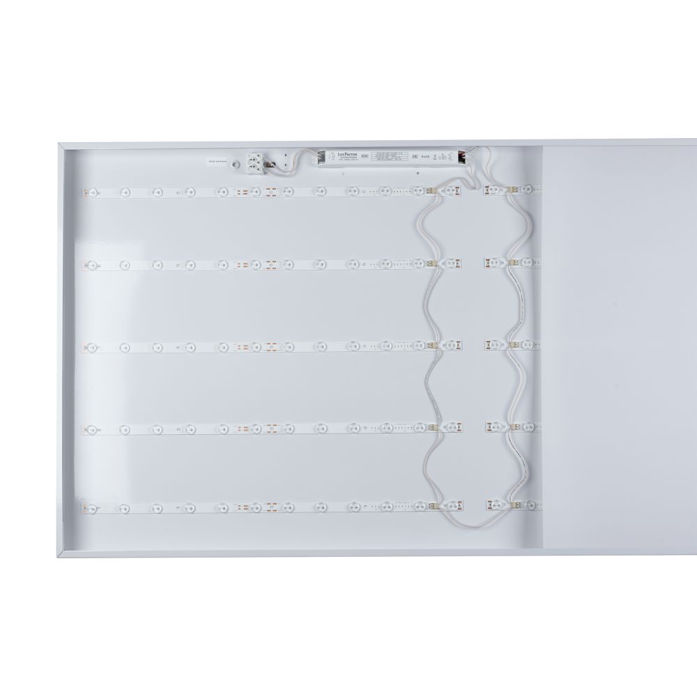 ULP-60120 60W-4000К-LL IP40 PREMIUM OPAL WHITE Светильник светодиодный потолочный. Белый равномерный свет 4000K. 7700Лм. Корпус белый. В комплекте с и-п. ТМ Uniel