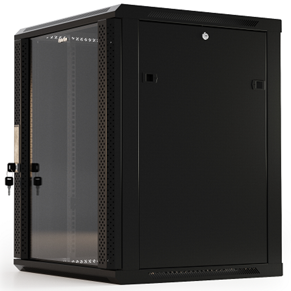Шкаф серверный 19", 12U Hyperline TWB-1266-GP-RAL9004