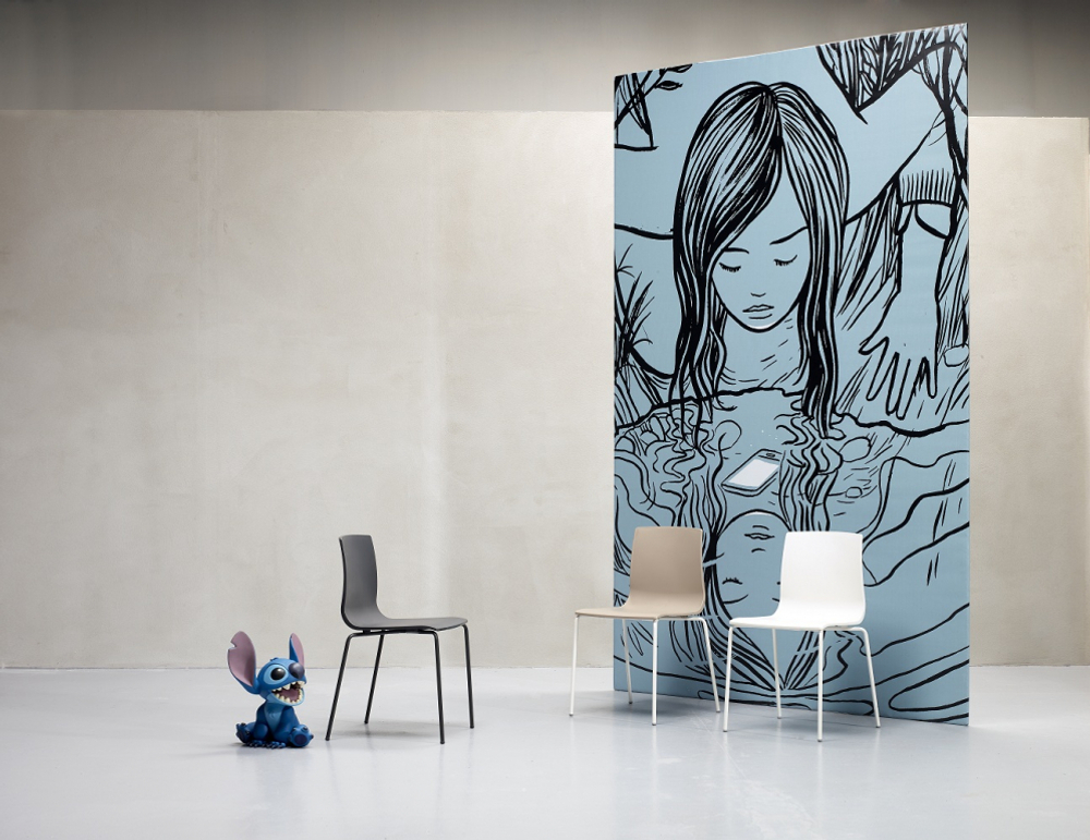 Стул пластиковый Scab Design Alice, лен