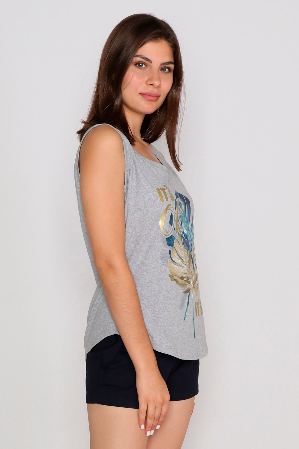 Пижама женская "OKAY" майка+шорты