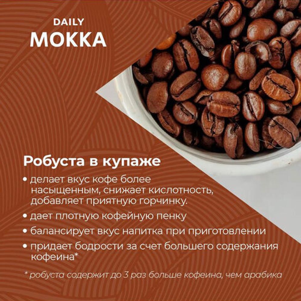 Кофе в зернах Poetti "Mokka" 1 кг, 18101