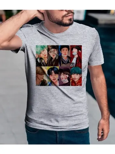 Футболка мужская BTS/с принтом BTS/BTS для мужчин