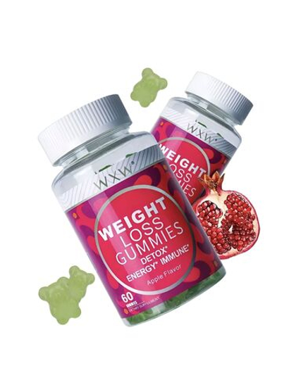 Витамины WXW Stock, жевательные, для похудения, яблочные мармеладки, 60 шт