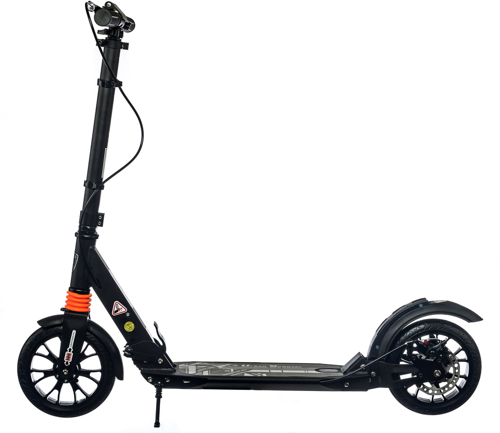 Самокат Urban Scooter Original tm Disc Black, (2024), с дисковым тормозом, складной, городской, двухколесный.