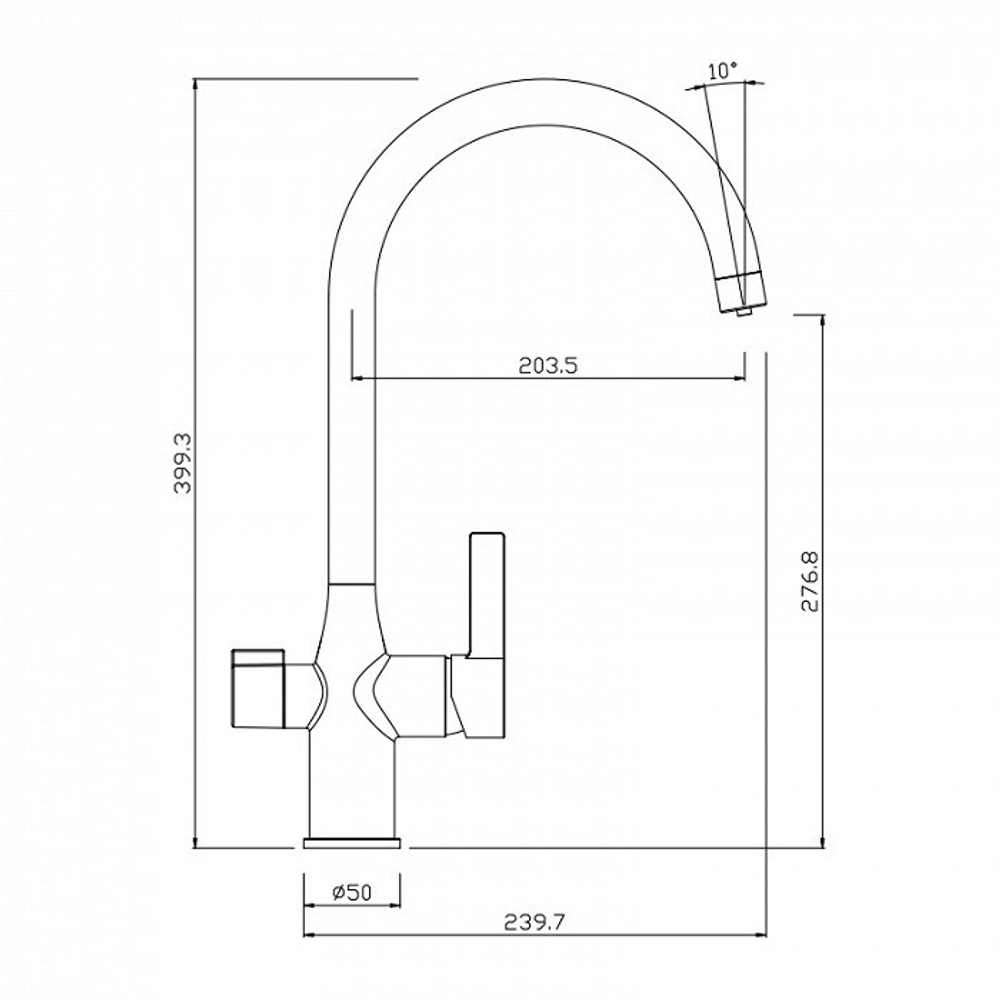 IDDIS Pure Смеситель для кухни PURBNFJi05