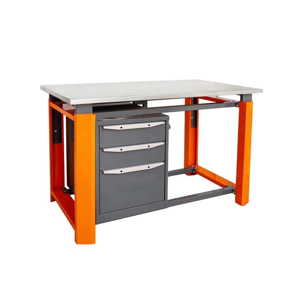 Усиленный верстак с 1 тумбой