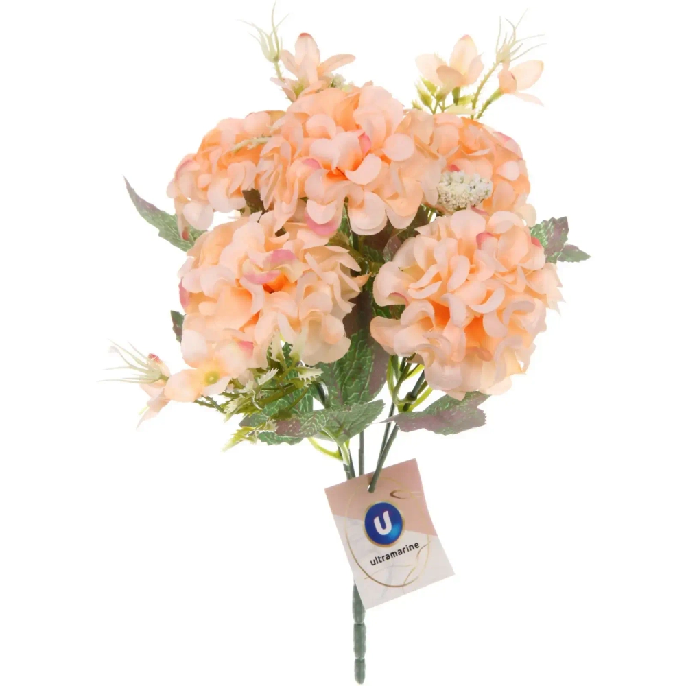 Искусственные цветы «Летнее вдохновение» Гортензия 30см цвет персиковый