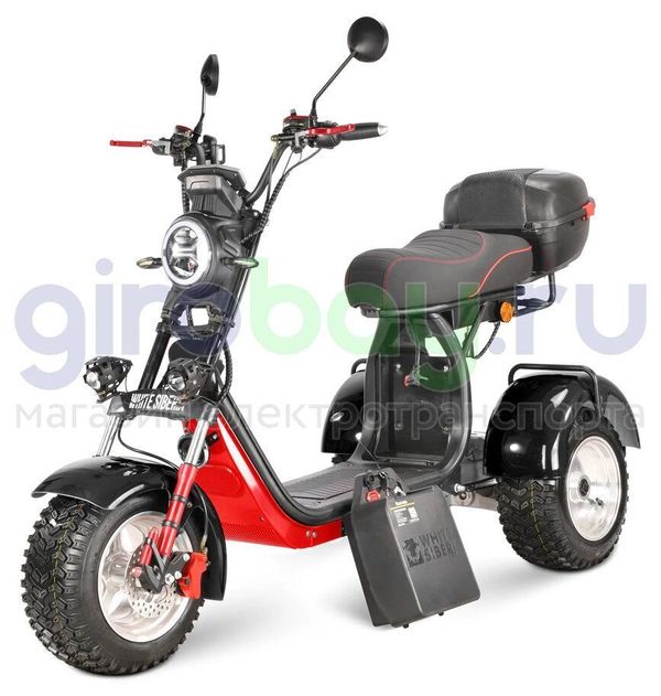 Электроскутер WHITE SIBERIA IKRA 5000w - (Черный)