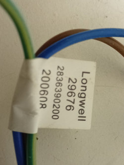 MVE69512ZAW кт44 Сетевой шнур для стиральной машины Beko 2836390200 б/у