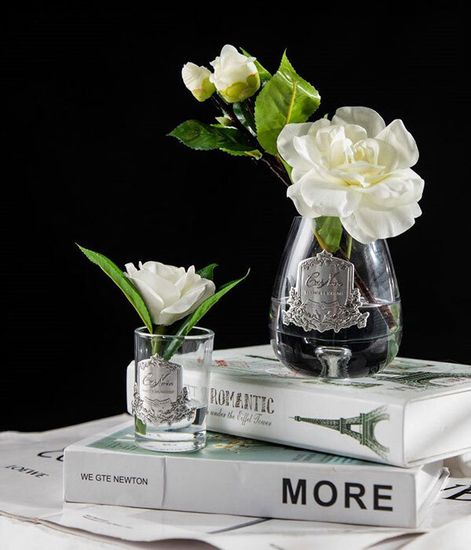Ароматизированная гардения в прозрачной вазе, Cote Noire