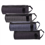 Пенал - тубус Alingar, ткань, 2 молнии, петля, 70 х 200 мм, "Джинс", ассорти (темно-серая джинсовая ткань)