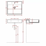 Раковина Artceram Scalino 55 SCL007 05 00 Bianco Matt