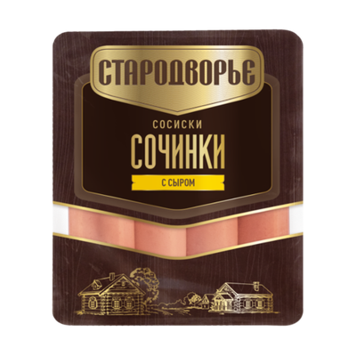 Сосиски Сочинки с сыром, Стародворье, 400г