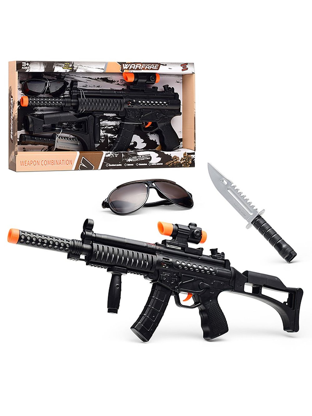 Детское оружие Автомат Защитник на батарейках (QR2024-2)