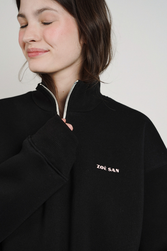 Олимпийка Zoe с начесом, черная