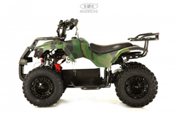 Детский электроквадроцикл TIKI Зеленый камуфляж