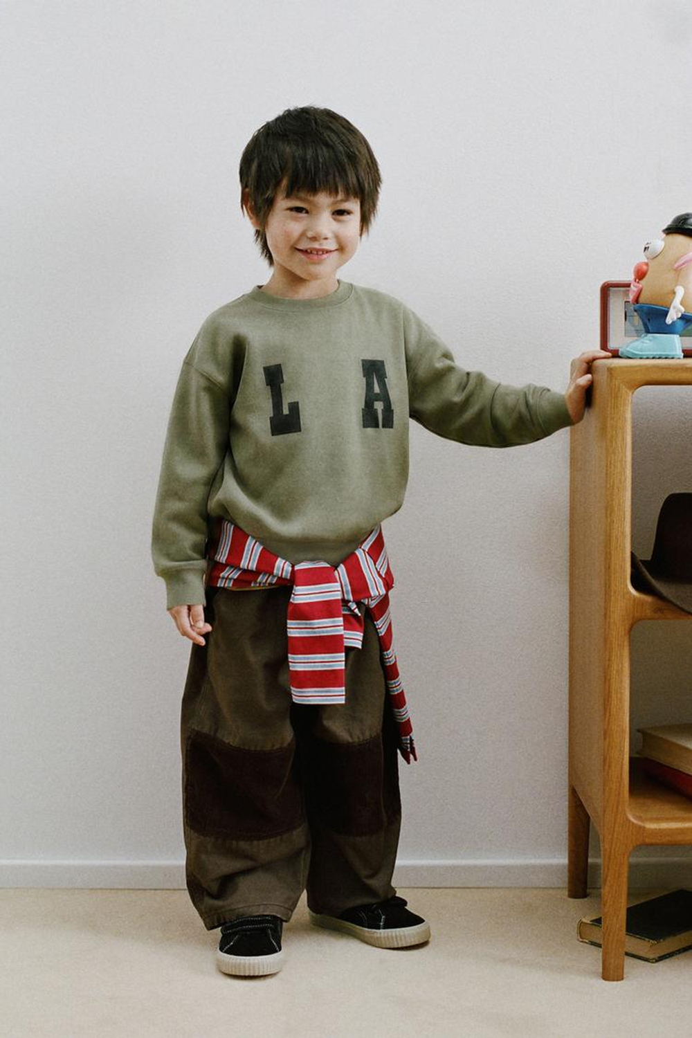 ZARA КОМБИНИРОВАННЫЕ БРЮКИ BALLOON, КОРИЧНЕВЫЙ